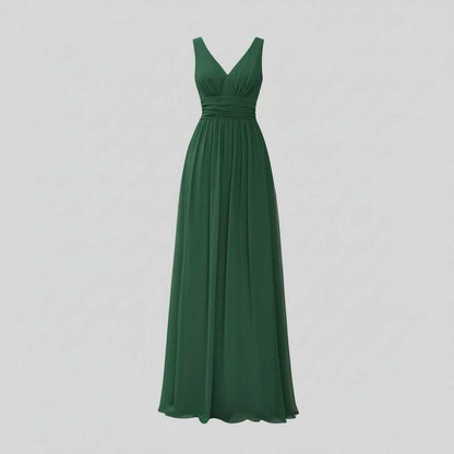 Elegant Maxi Dress | Women's Sleeveless V-Neck Summer Dress