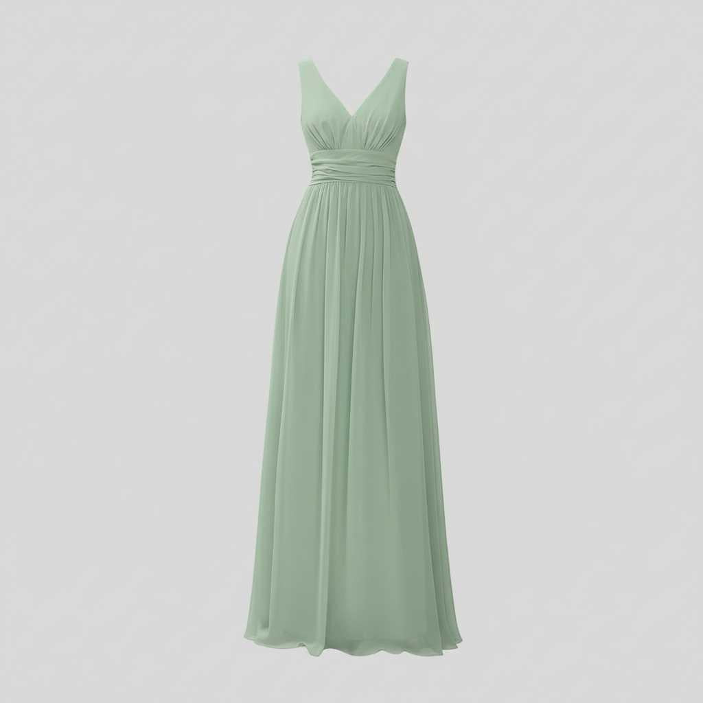 Elegant Maxi Dress | Women's Sleeveless V-Neck Summer Dress