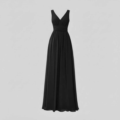 Elegant Maxi Dress | Women's Sleeveless V-Neck Summer Dress