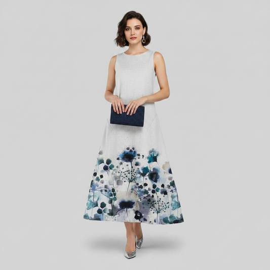 Floral A-Line Midi Dress | Women's Summer Dresses