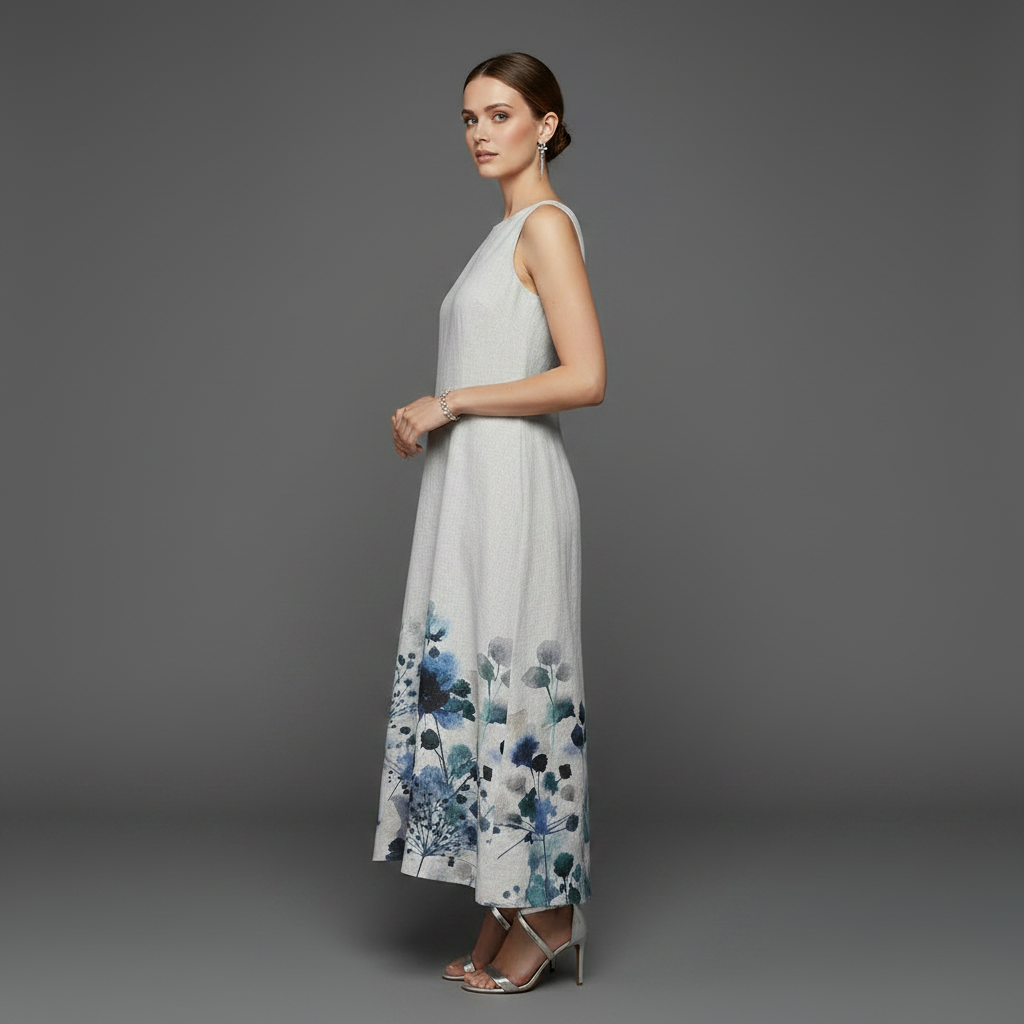 Floral A-Line Midi Dress | Women's Summer Dresses