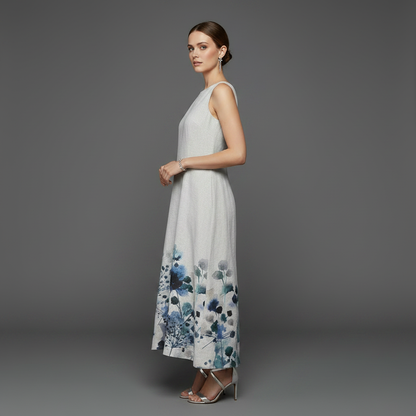 Floral A-Line Midi Dress | Women's Summer Dresses
