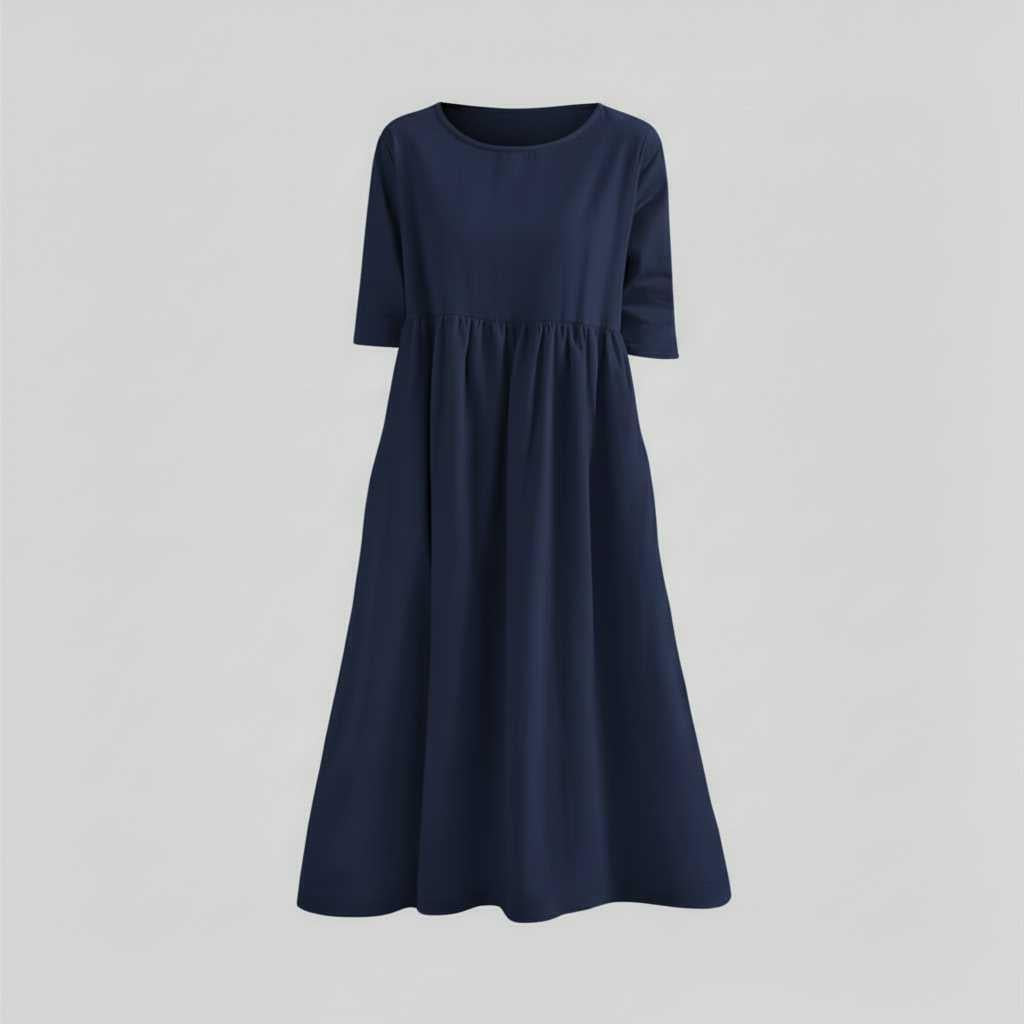 Loose Fit Summer Dress | Midi Style for Women