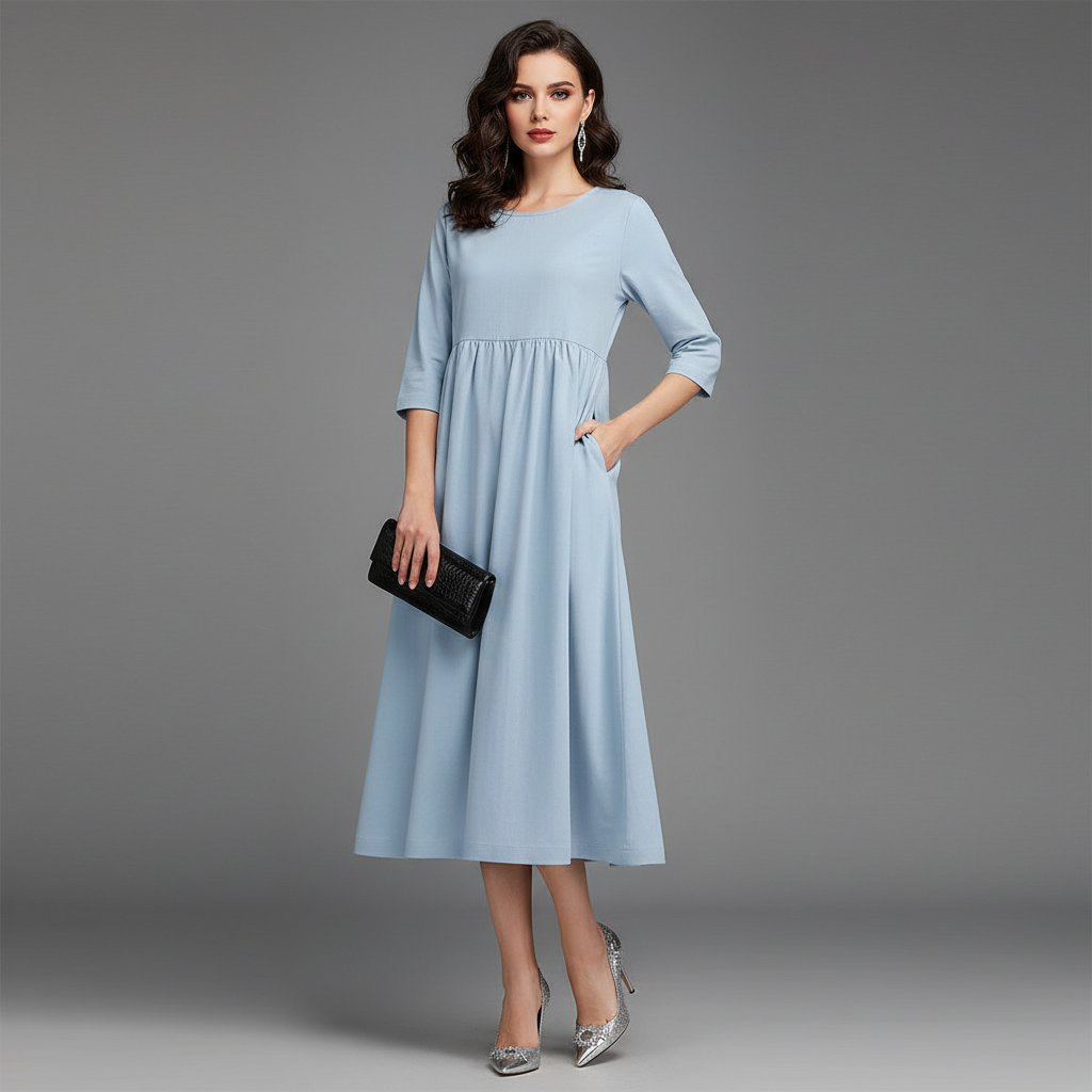 Loose Fit Summer Dress | Midi Style for Women