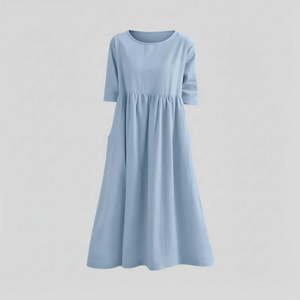 Loose Fit Summer Dress | Midi Style for Women