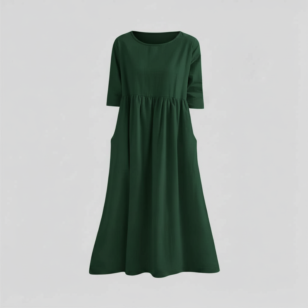 Loose Fit Summer Dress | Midi Style for Women