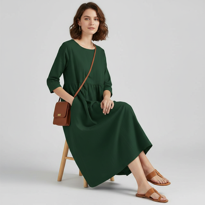 Loose Fit Summer Dress | Midi Style for Women