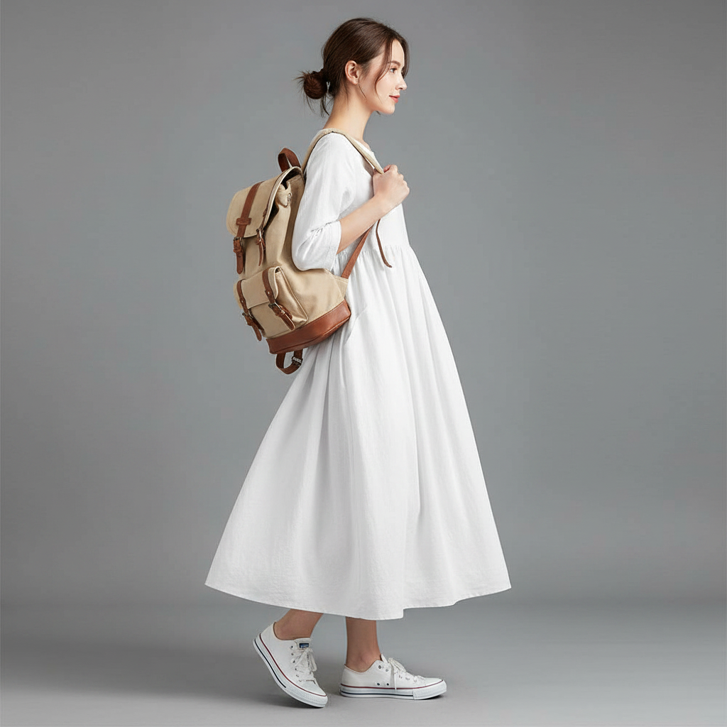 Loose Fit Summer Dress | Midi Style for Women