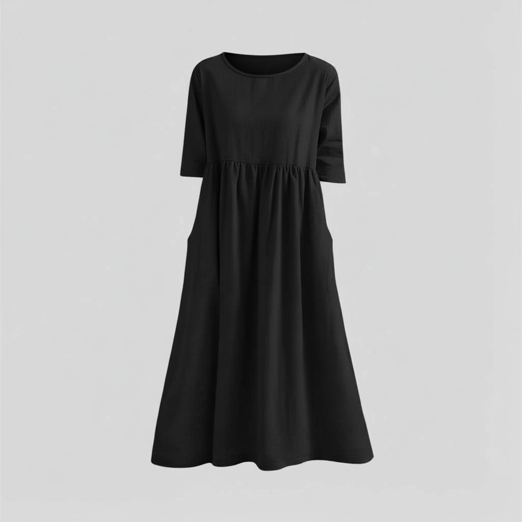 Loose Fit Summer Dress | Midi Style for Women