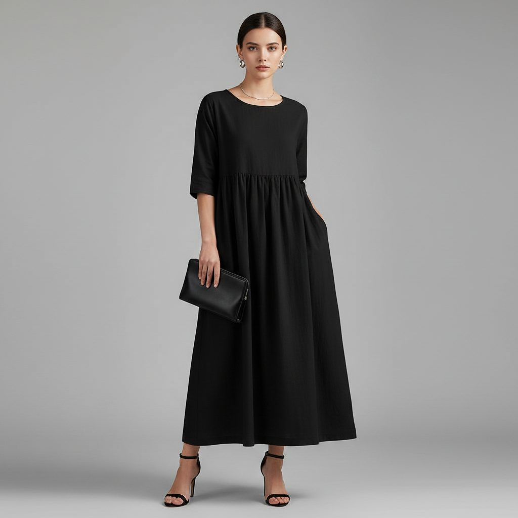 Loose Fit Summer Dress | Midi Style for Women