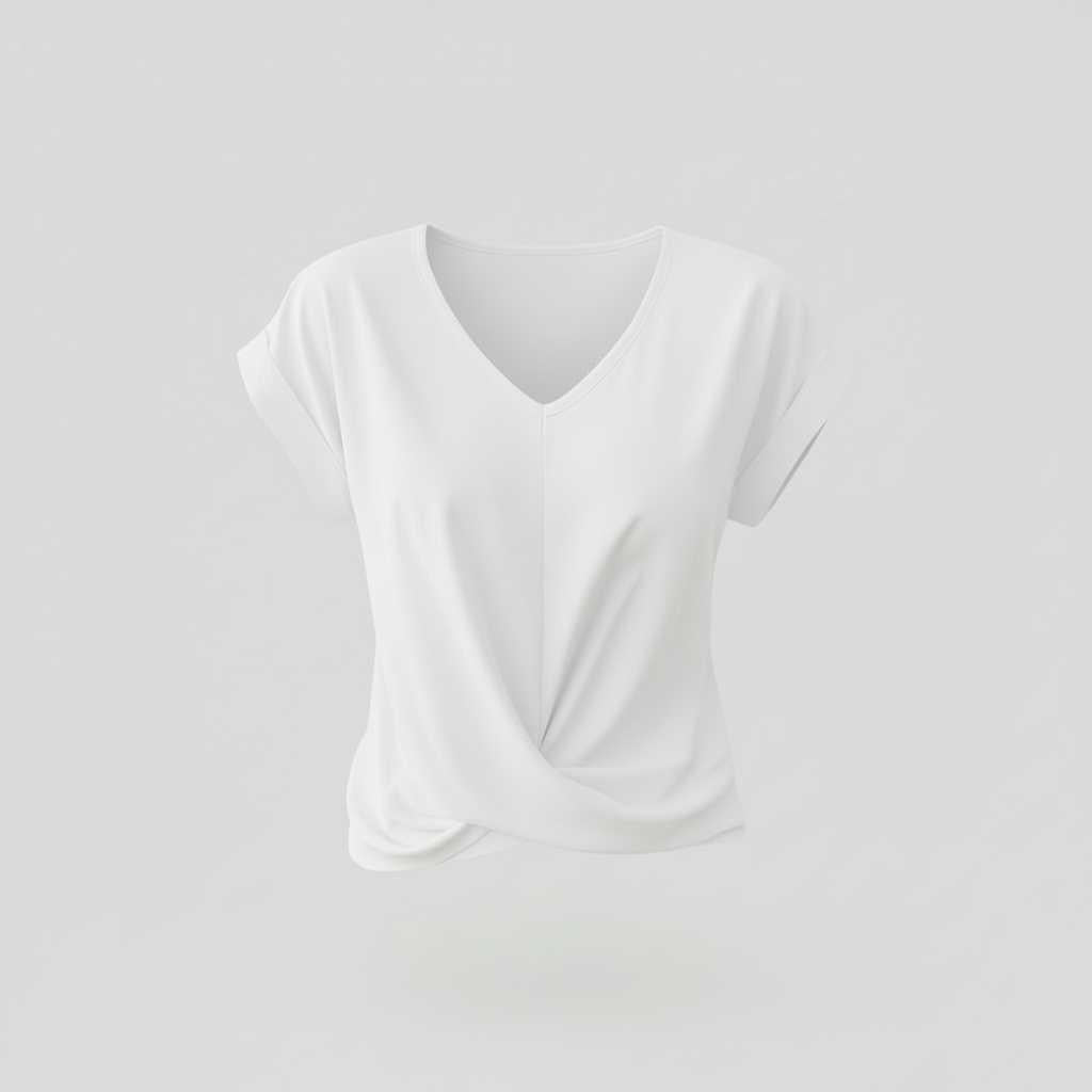 V-Neck Twist Top | Women's Blouse for Casual Summer Wear