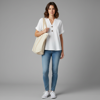 V-Neck Women's Top | Casual Going Out Tops for Summer