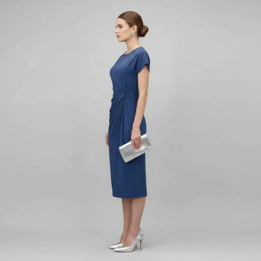 Women's Midi Dress | Short Sleeve Formal Dress