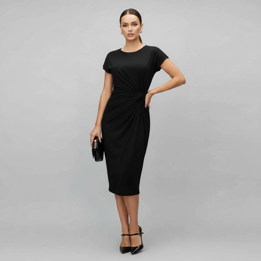 Women's Midi Dress | Short Sleeve Formal Dress