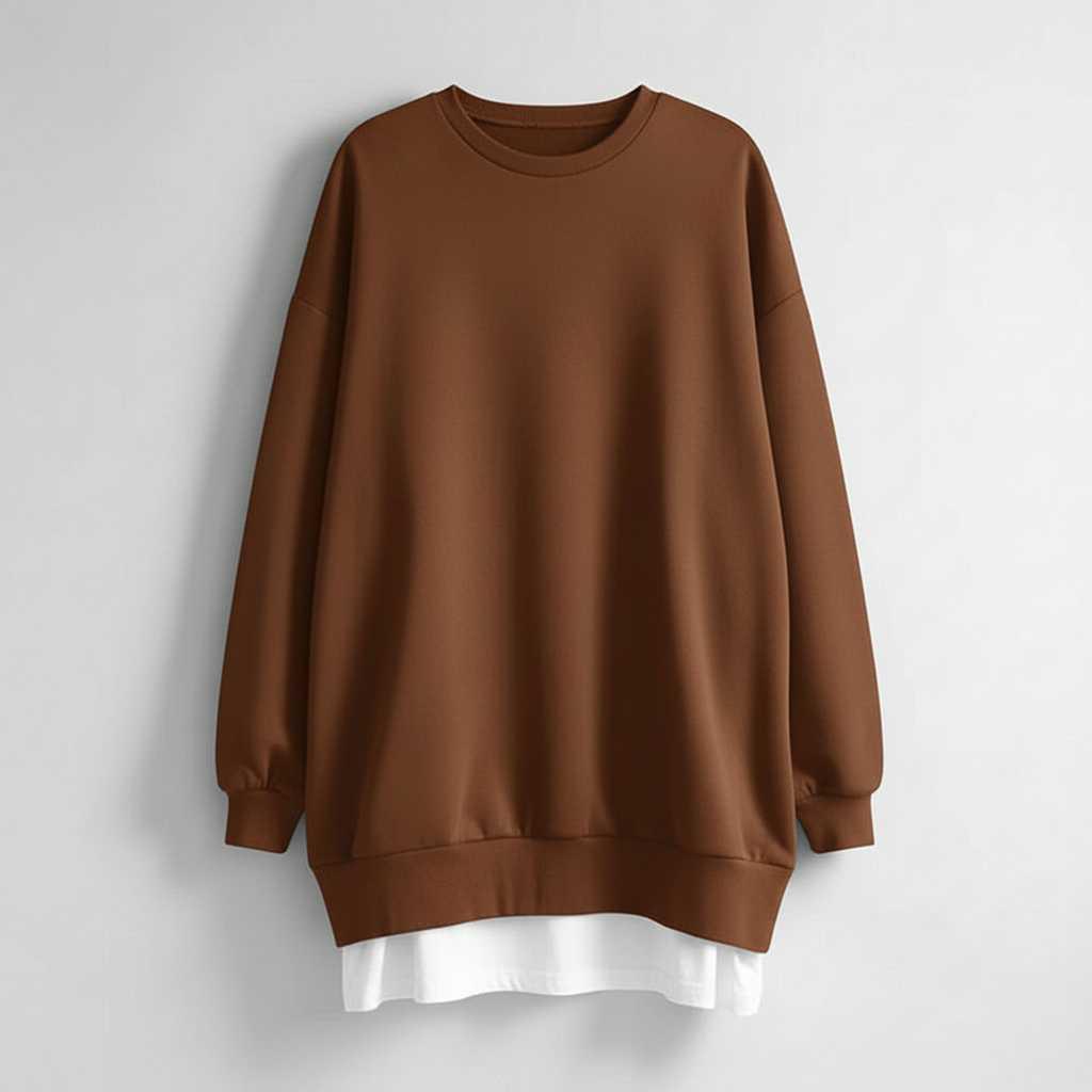 Women's Oversized Sweatshirt | Casual Crew Neck Fashion