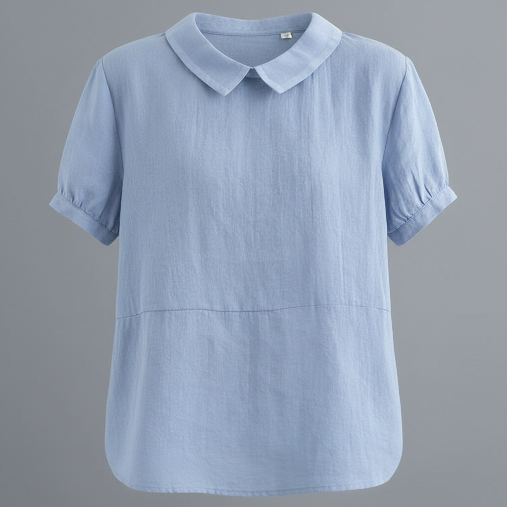 Women's White Blouse | Casual Collared Top for Effortless Style
