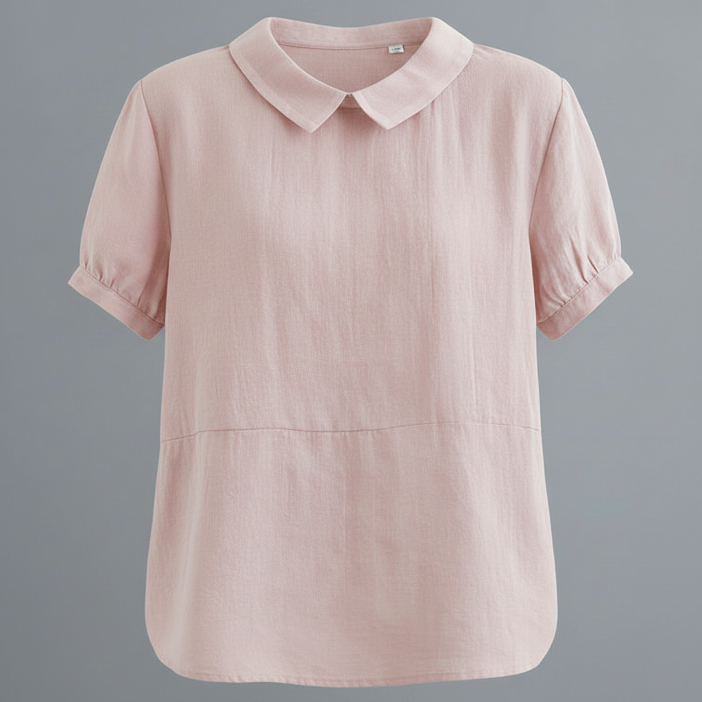 Women's White Blouse | Casual Collared Top for Effortless Style