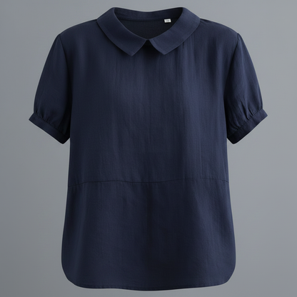 Women's White Blouse | Casual Collared Top for Effortless Style