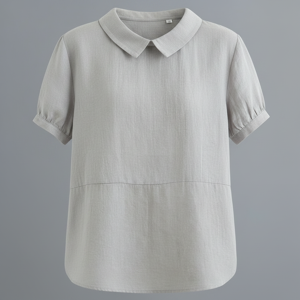 Women's White Blouse | Casual Collared Top for Effortless Style